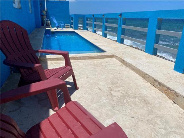 Вилла Casita Familiar Con Vista Al Mar Y Piscina Аресибо Экстерьер фото